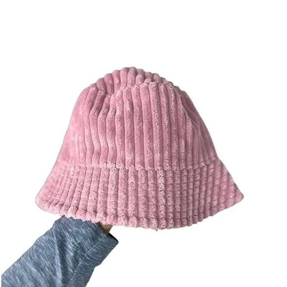 Target Wild Fable Pink Corduroy Bucket Hat Adjustable Lined Polyester Nylon Wm’s - Picture 6 of 13